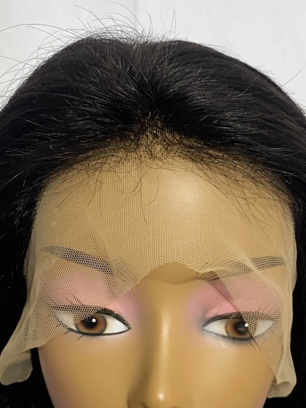 12” Glueless Lace Front Bob Wig 13x4 Pre Plucked Human Hair Black Medium Cap